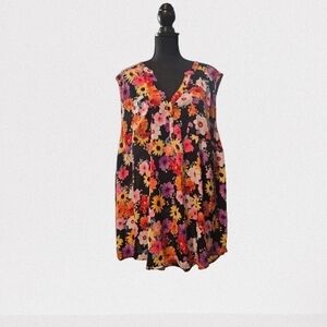 Torrid Multicolor Floral Blouse